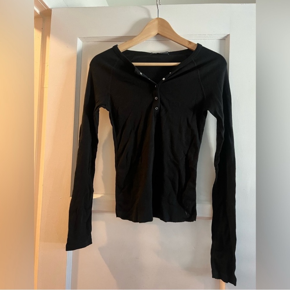 Brandy Melville Black Long Sleeve Top